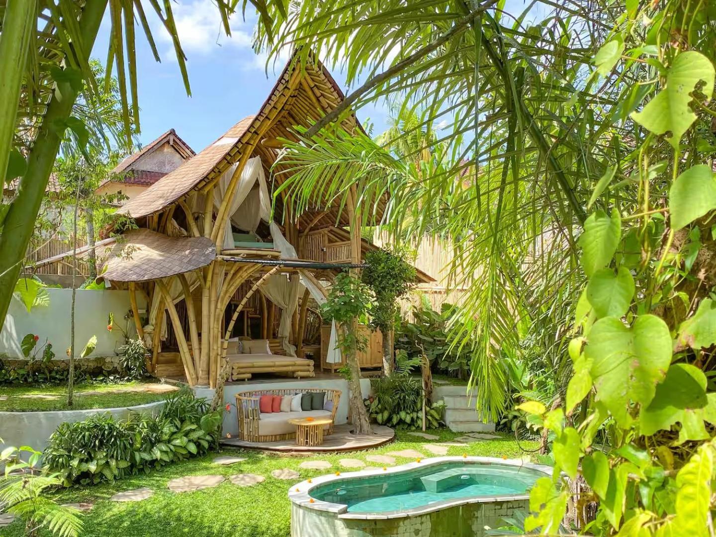 Wahem Eco Bamboo - Magical Bamboo House Ubud Bali Vila Exterior foto