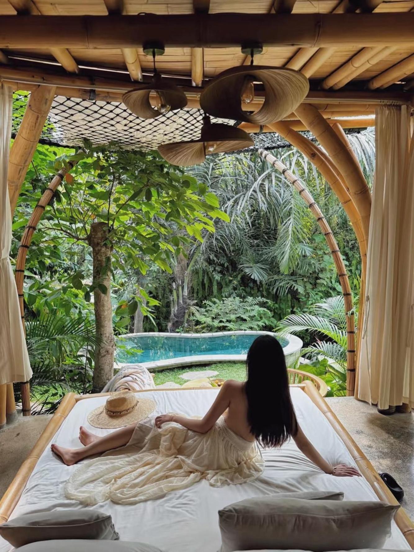 Wahem Eco Bamboo - Magical Bamboo House Ubud Bali Vila Exterior foto